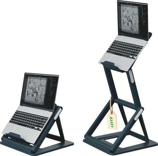 Leitz Ergo 2-i-1 hev-/senk laptopstativ for skrivebord