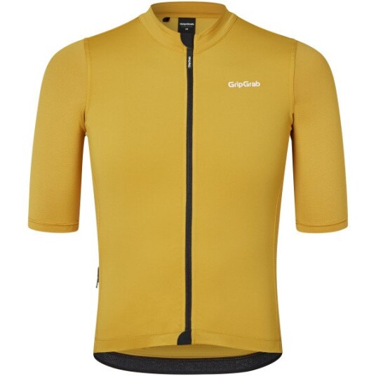 Gripgrab Men's Ride Short Sleeve Jersey Mustard Yellow M, Mustard Yellow
