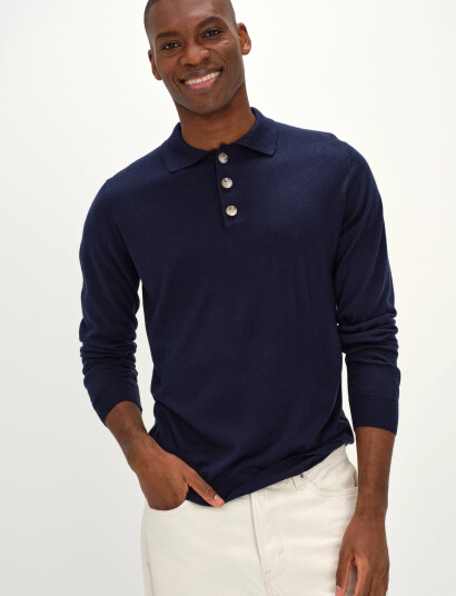 Davida Cashmere Man Collar - Blue - M