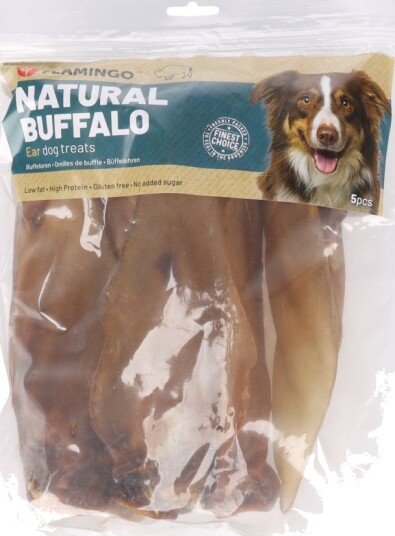Flamingo Nature Snack Bøffelører Sparepakke 2 X 5 Stk