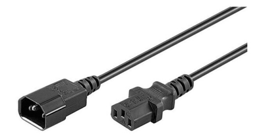 Pro Power cable C14 - C13 - Black - 0.50m