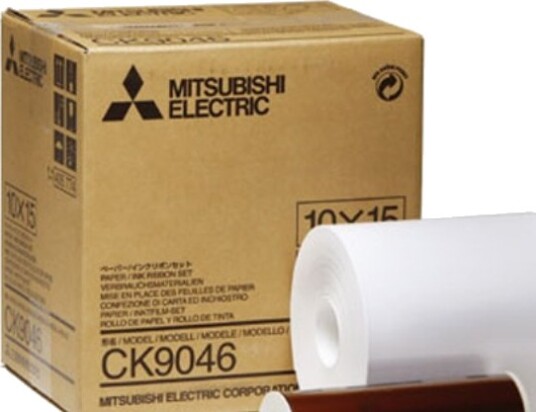 Mitsubishi Electric CK 9046 Fotopapir 4x6" 10x15 cm Hvit