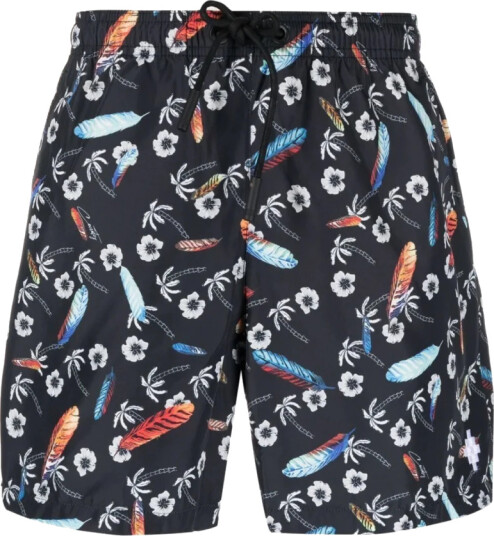 Marcelo Burlon Herre Svømmetøy Svart S, Marcelo Burlon Herre Svømmetøy Svart S,