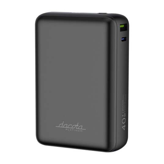 Dacota Platinum AM20 40 W 20 000 mAh Svart Dacota Platinum AM20 40 W 20 000 mAh Svart