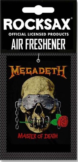 Rocksax Megadeth Master of Death Air Freshener Vanilla 78990057