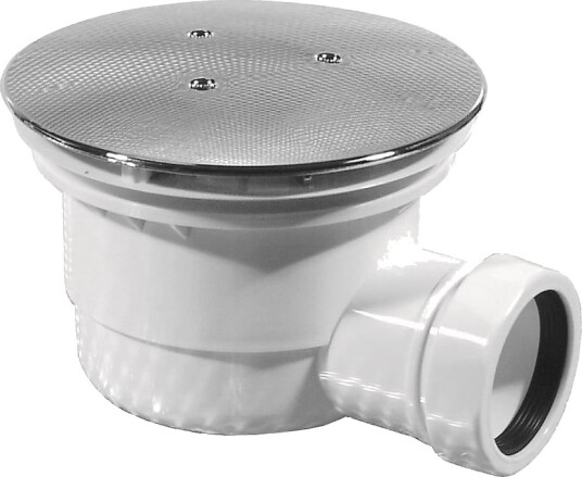 Joti Purus Dusjkaravløp 40 x Ø90 mm, Hvit/Krom
