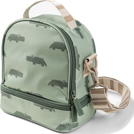 Done by Deer Kids Insulated Lunch Bag Croco Green - Green - 3 L Done by Deer Kids Insulated Lunch Bag Croco Green - Green - 3 L
