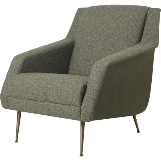 Gubi GUBI CDC.1 Lenestol Messing/ Dedar 141/mykt Skinn Armé