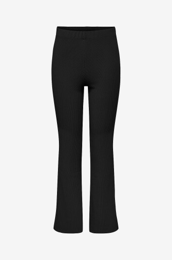Kids Only KogFever Rib Flared Pants 128 Svart Barneklær Kids Only KogFever Rib Flared Pants 128 Svart Barneklær