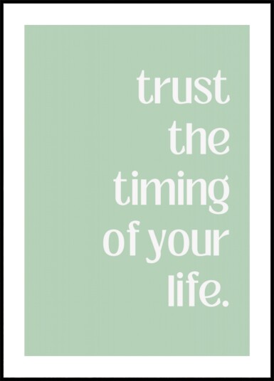 Trust the Journey Plakat / 21x30