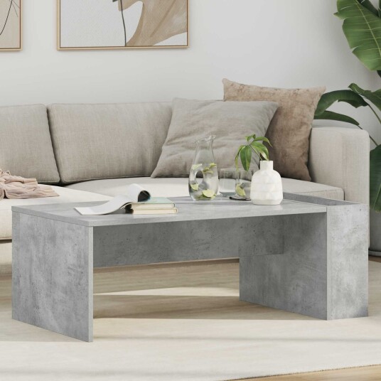 Kaffebord Betonggrå 95 x 50 x 34 cm Konstruert tre