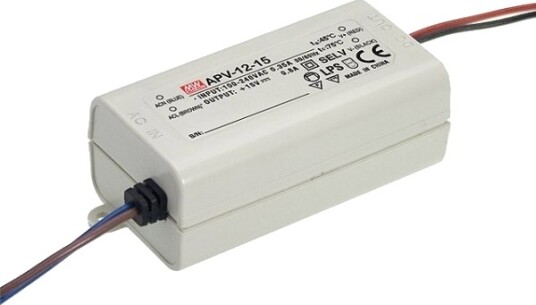 Mean Well Apv 12 24 Hvit 90   264 V 47   63 Hz 77 Mm 29 Mm 40 Mm