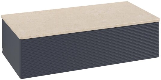 Villeroy & Boch Villeroy & Boch Antao Sideskap 100x50x26,8 cm m/lys Blå Matt/Crème
