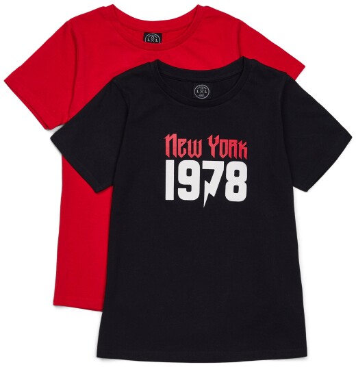 Luca &  Lola Olivia Topp 2-pack Black 146-152