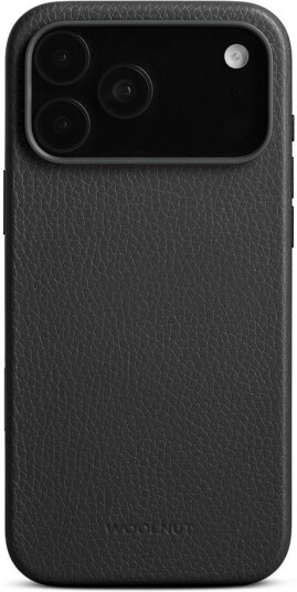 Woolnut iPhone 17 Pro Max Ekte Skinn Deksel - MagSafe Kompatibel - Svart Woolnut iPhone 17 Pro Max Ekte Skinn Deksel - MagSafe Kompatibel - Svart