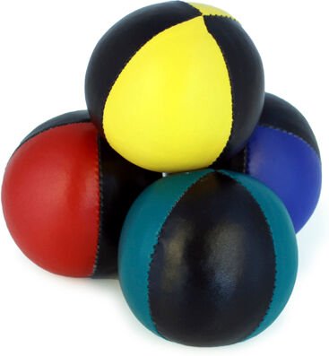Mr babache Sjonglerball 130g 2 farget Primary sort Blå