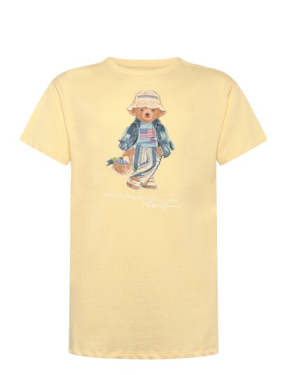 Ralph Lauren Kids 26/1 Jersey Knt Dresses Yellow 129 130 Ralph Lauren Kids 26/1 Jersey Knt Dresses Yellow 129 130