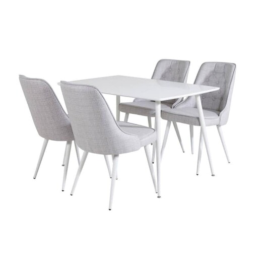 Venture Home Spisegruppe Venture Home Pobbie med 4 Vera Stoler Polyester GR20031