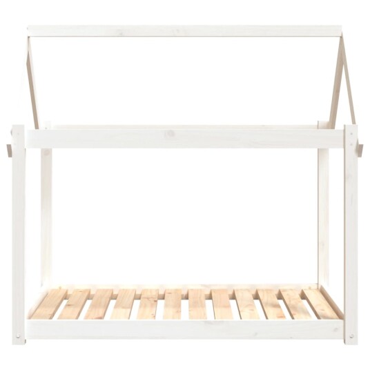 Vidaxl Hundeseng Hvit 111X80X100 cm Heltre Furu