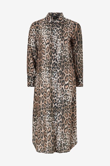 KAANDA Beach life   Strandkjole Cheetah Shirt Dress   Flerfarget