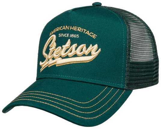 Stetson Unisex Trucker Cap American Heritage Classic Washed Green 56-60 cm, Washed Green