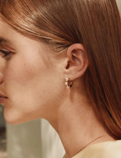 Edblad Margot Hoops S Gold One Size   Gold   ONE SIZE