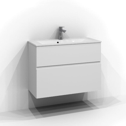Svedbergs Poem Profil Servantskap Slim D35 med 2 Skuffer Hvit / 80cm SV-3358612 Svedbergs Poem Profil Servantskap Slim D35 med 2 Skuffer Hvit / 80cm SV-3358612