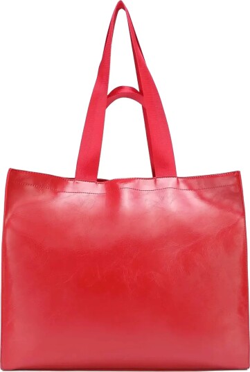 Nunoo Shopper Wrinkle Bright Red   Red   ONE SIZE