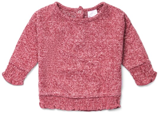Luca & Lola Pasqualina Genser Baby Dark Pink Melange 86 Luca & Lola Pasqualina Genser Baby Dark Pink Melange 86