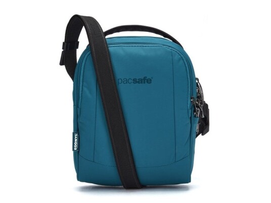 Pacsafe Ls100, Unisex, Crossbody-Veske, Turkis, Glidelås, Lommepenn, 22,9 Cm (9")
