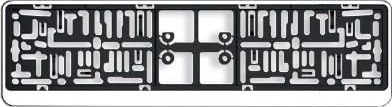 ARGO DACAR TOTAL CHROME Skiltholder ARGO DACAR TOTAL CHROME Skiltholder