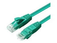 MicroConnect - Koblingskabel - RJ-45 (hann) til RJ-45 (hann) - 50 cm - 5 mm - UTP - CAT 6a - halogenfri, innendørs, formstøpt, rund, uten hindringer - grønn MicroConnect - Koblingskabel - RJ-45 (hann) til RJ-45 (hann) - 50 cm - 5 mm - UTP - CAT 6a - halogenfri, innendørs, formstøpt, rund, uten hindringer - grønn