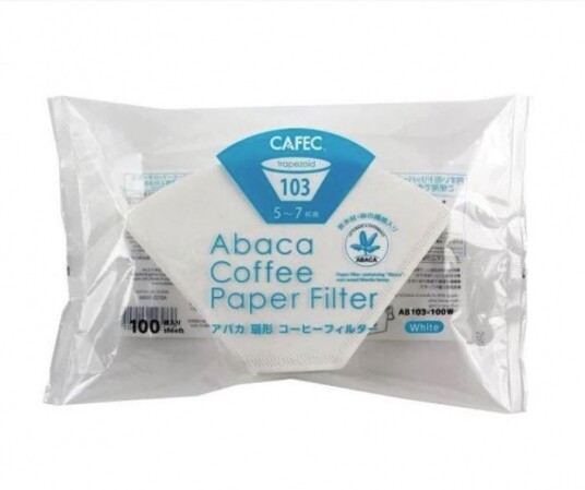 Cafec Abaca Trapezoid Filter Paper - 103 (5-7 cups)