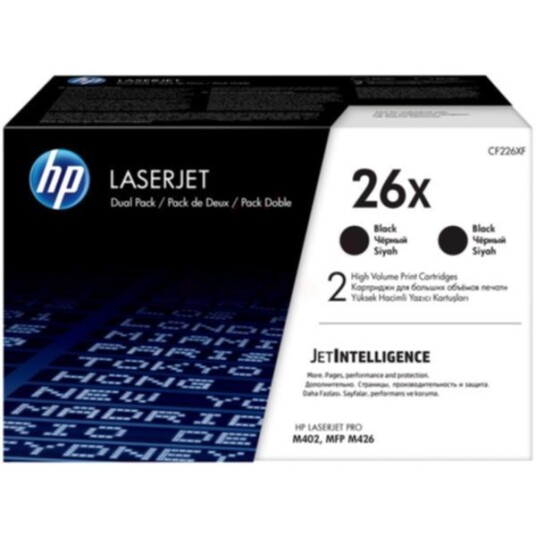 Hp CF226XD 26X Tonerkassett Svart, twin pack