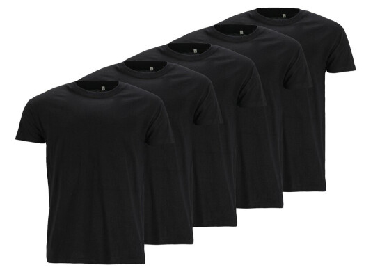 Denim Factory Denim Factory Core Tee 5 Pack Black S T Shirts