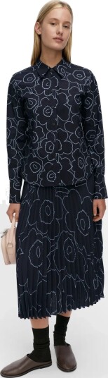 Marimekko Innota Piirto Unikko   Navy   34