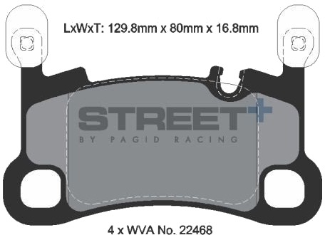 PAGID Racing T8270SP2001 Bremseklosser PAGID Racing T8270SP2001 Bremseklosser