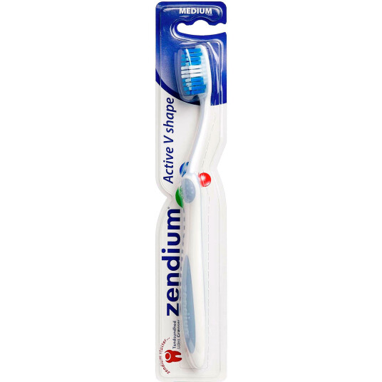 Zendium Active V Shape Tannbørste Medium