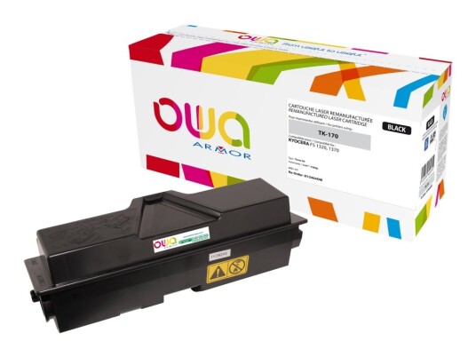 Owa-Toner Kompatibel Med Kyocera Tk-170 7200 S. Svart