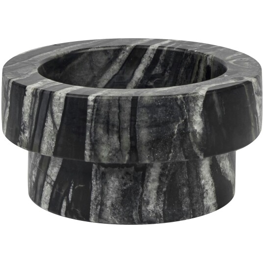 Mette Ditmer Marble Lysestake Kubbelys 5 cm Sort-Grå Mette Ditmer Marble Lysestake Kubbelys 5 cm Sort-Grå