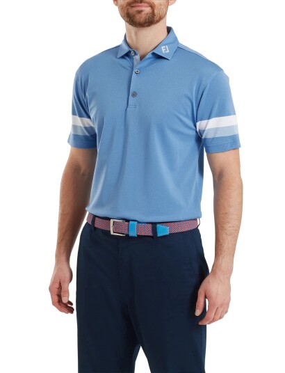 FootJoy Sleeve Stripe Pique Blue M