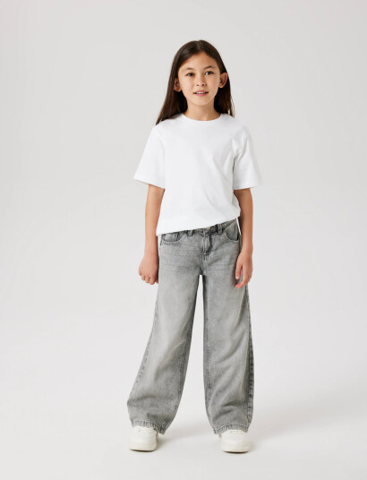 Name It Nkfrose Wide Jeans 5529 Be Noos Grey 92