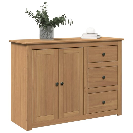 Skjenk med skuffer Panama 112x40x80 cm heltre furu