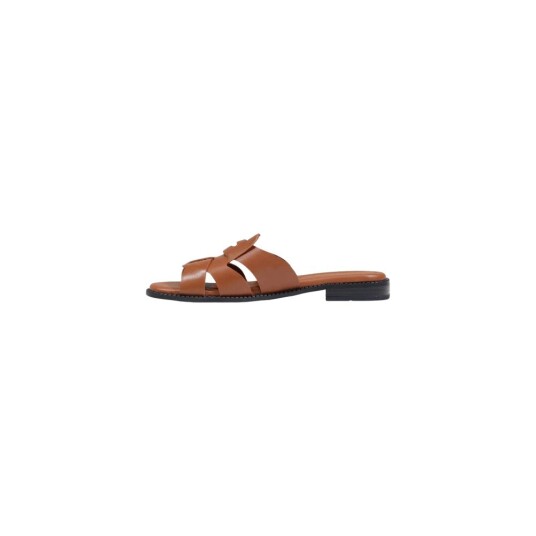 Tommy Hilfiger Coin Leather Sandal Brown 40 Tommy Hilfiger Coin Leather Sandal Brown 40