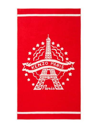 Kenzo Home Keiffel Beach Towel - Red - 90X160CM