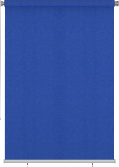 vidaXL Utendørs rullegardin 160x230 cm blå HDPE