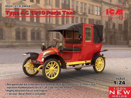 ICM 1/24 Renault Type AG 1910 Paris Taxi