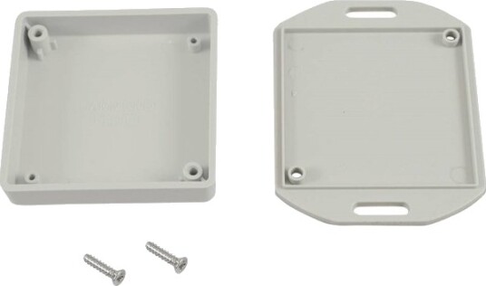 Hammond Electronics 1551TTFLGY 60 × 60 × 15 mm ABS Grå Kabinett