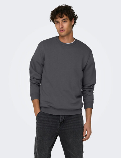 ONLY & SONS Onsceres Crew Neck Noos - Grey - XL