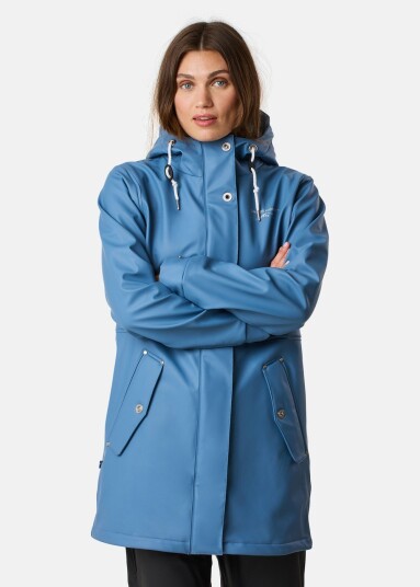 Swedemount Lammö Coat W Dusty Denim Blue 38 Regnjakker